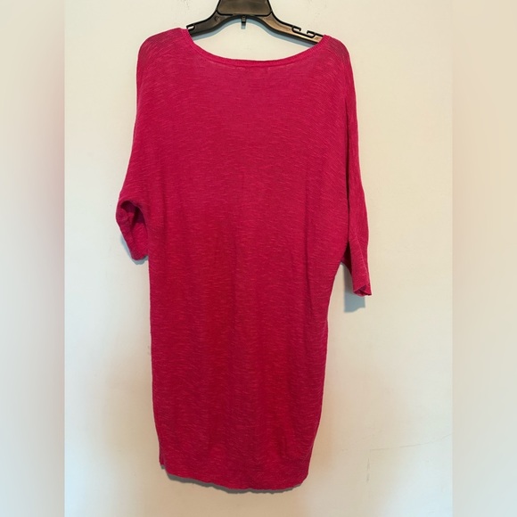 Eileen Fisher Womens Pink Linen/Cotton Tunic/Cover Up Size Large - Picture 5 of 5